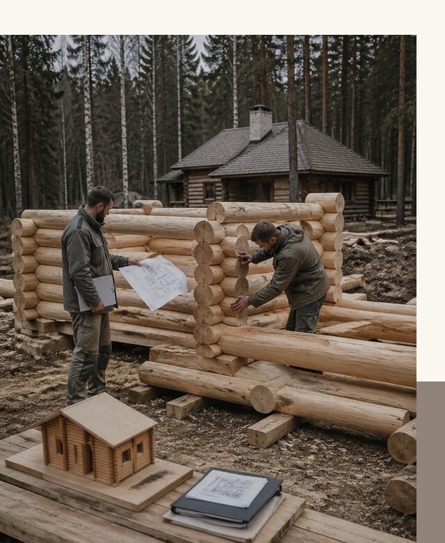 Проектирование и строительство домов из бревна в Черняховске